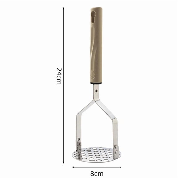 Heavy Duty Stainless Steel Potato Masher Effortless Vegetable and Bean Crusher for Food Compact Design for Home and Travel Use