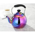 thumbnail image 4 of ROYDOM Whistling Tea Kettle Stainless Steel Teapot, 2-Liter Rainbow Teakettle for Stovetop Induction Stove Top, Fast Boiling Heat Water Tea Pot Maker Colorful 2.1-Quart, 4 of 7