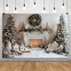 thumbnail image 4 of Decoraciones de la Puerta de Navidad Marco de la Puerta de Navidad Paño de Fondo Paño Colgante Paño de Decoración de la Fiesta de la Fotografía de Accesorios 59x70.8 Pulgadas Decoraciones de la Fiesta, 4 of 4