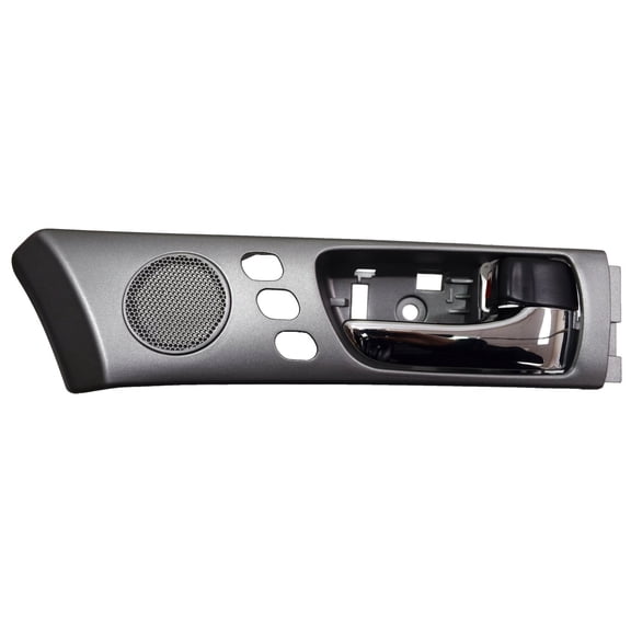 PT Auto Warehouse LX-2240MG-FR2 - Interior Inner Inside Door Handle, Chrome Lever with Gray Housing, with 3-Memory Seat Holes - Front Right Passenger Side Fits select: 2002-2006 LEXUS ES