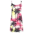 thumbnail image 6 of Women's Cotton Beach Boho Dresses Crewneck Sleeveless Hawaiian Printed Halter Cover Up Dress Womens Casual Print Loose Fits Lightweight Comfy Tank Dresses, 6 of 7