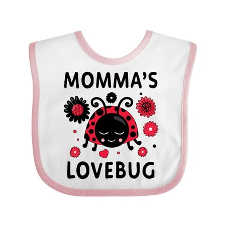 

Inktastic Valentine s Day Momma s Lovebug Gift Baby Boy or Baby Girl Bib