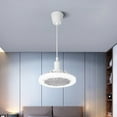 thumbnail image 3 of Ceiling Fan with Light Modern with Remote Control Smart LED Dimmable Lighting Indoor Low Profile Ceiling Fan Flush Mount, 3 of 13