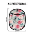 thumbnail image 3 of Pofeuu Roses and Butterflies Print Silicone Pot Mat Mitten With Hanging Loop Heat Resistant Oven Mitts Non-Slip Bbq Baking Smoking Potholders, 3 of 7