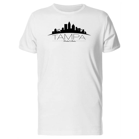 Tampa Black Skyline T-Shirt Men -Image by Shutterstock, Male x-Large