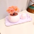 thumbnail image 3 of Lovely Creative Original Vase Pot+Small Artifical Flower Set for Car, Desk, Office, Home Decoration Ornament, 3 of 5