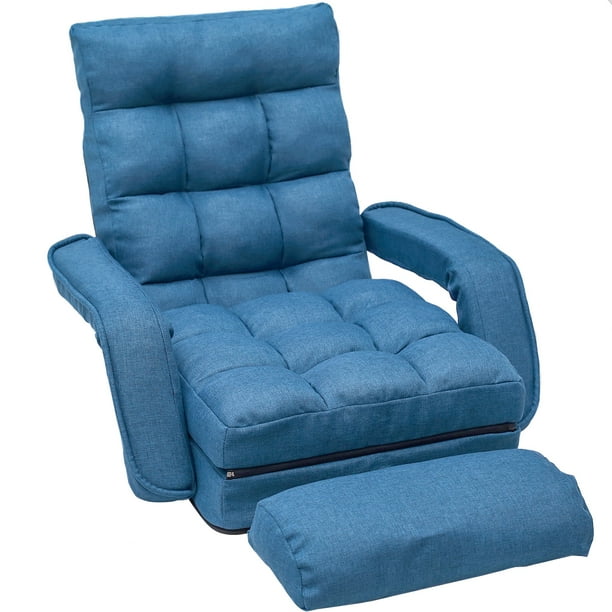 Floor Chair Set With Adjustable Backrest Folding Armrests And A Pillow Lazy Sofa Lounger Couch For Living Room Bedroom Dorm Office No Assembly Required Blue Q6284 - Foldable Dorm Room Chairs Floor Chair Set With Adjustable Backrest Folding Armrests And A Pillow Lazy Sofa Lounger Couch For Living Room Bedroom Dorm Office No Assembly Required Blue Q6284 - Foldable Dorm Room Chairs