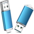thumbnail image 1 of 2pack 64GB USB 3.0 Flash Drive High Speed 64G Thumb Drive Memory Stick Jump Drive 64G USB Drive Zip Drive for PC laptops, Tablets, TVs, car Audio(Blue, 1 of 5