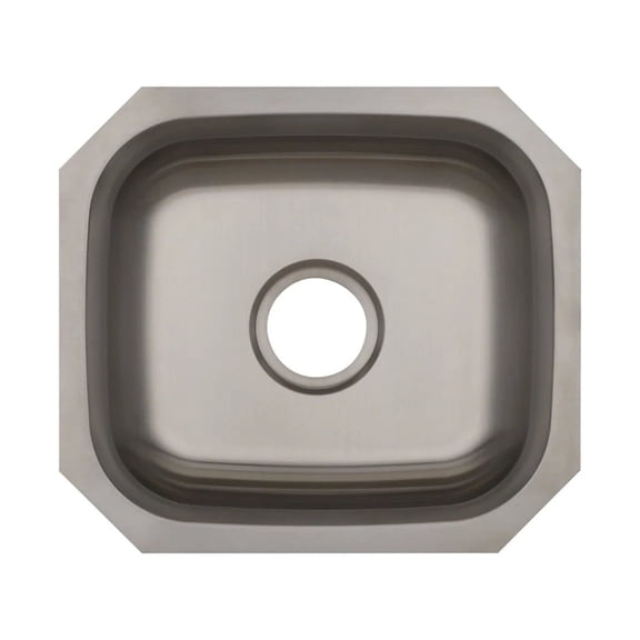 Proflo PFUC109A6 Plomosa 18" Rectangular Stainless Steel Undermount Bar Sink - Stainless