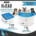 thumbnail image 2 of Dogit Fresh & Clear Drinking Fountain, Elevated Dog Water Dispenser, Original (Packaging May Vary), 2 of 7