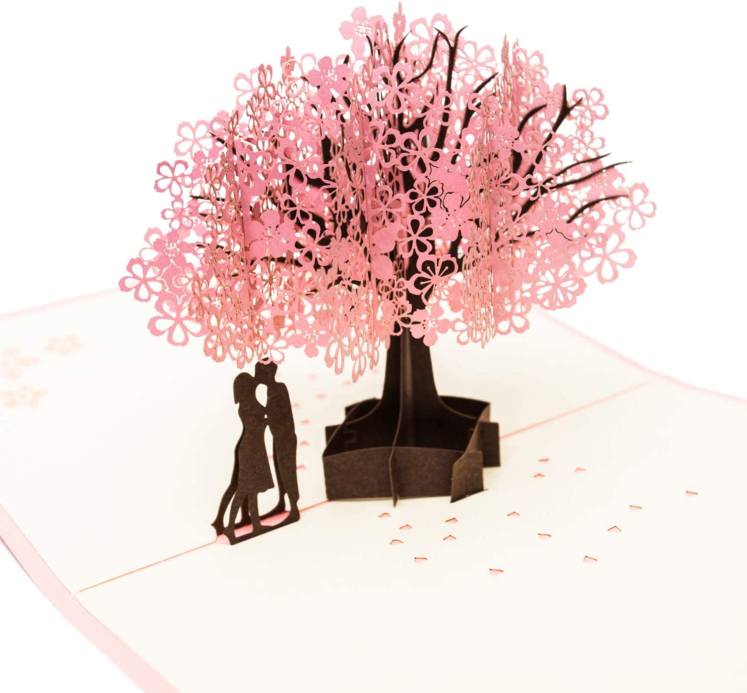 ERZA SCARLET Flower 3D Pop Up Gift Greeting Card Beautiful, Fun, Half