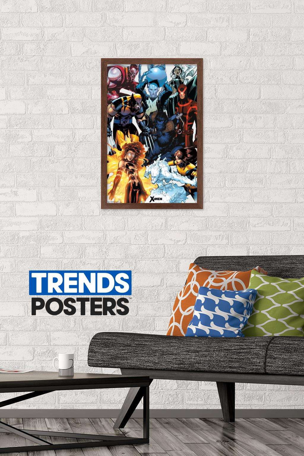 Marvel Comics - The X-Men - Collage Wall Poster, 14.725" x 22.375", Framed