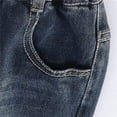 thumbnail image 5 of Bovxnpu Boys Wide Leg Capris Pants Girls Heart Print Denim Pants Elastic Waist Wide Leg Pants Pants, 5 of 8
