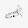 thumbnail image 2 of Zoya Jewel 2.1 Ct Marquise Cut Lab Created Diamond Ring – 14K White Gold Plated – Wedding Engagement Jewelry – Gift for Clearance Events, 2 of 2