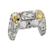 Custom Wireless Controller Compatible with PS5 - Multiple Designs Available (Money & Gold Inserts)