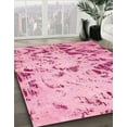 thumbnail image 3 of Ahgly Company Machine Washable Indoor Rectangle Abstract Donut Pink Area Rugs, 7' x 10', 3 of 7
