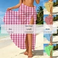 thumbnail image 4 of lcziwo Women's Bikini Wrap Semi-Transparent Swimsuit Summer Vacation Chiffon Cover-Up Beach Swimsuit Long Skirts Yellow, 4 of 6