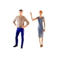 thumbnail image 2 of Figuras de mujeres y hombres Hugo Pintadas a Mano 1/64 2 uds Caqui, 2 of 10