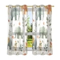 thumbnail image 2 of Leaves Elephants Blackout Curtains 63 inch Length 2 Panels Window Decoration Curtains for Bedroom Living Room, 2 of 6