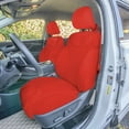 thumbnail image 2 of For 2019–2023 Hyundai Santa Fe FH Group Custom Fit Neoprene Waterproof Car Seat Covers - Front Seat Solid Red, 2 of 5
