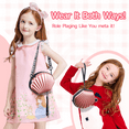 thumbnail image 5 of Rirool Girls Makeup Kit – Washable Play Cosmetics with Pink Seashell Bag, Nail Stickers, Lipsticks, Eyeshadow & Brushes, Ages 3-10, 5 of 7