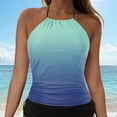 thumbnail image 5 of zaveiop Womens Flowy Tankini Tops Only Bathing Suit Loose Fit Swimsuit Swim Tops No Bottom 2026 (Light Green, M), 5 of 7