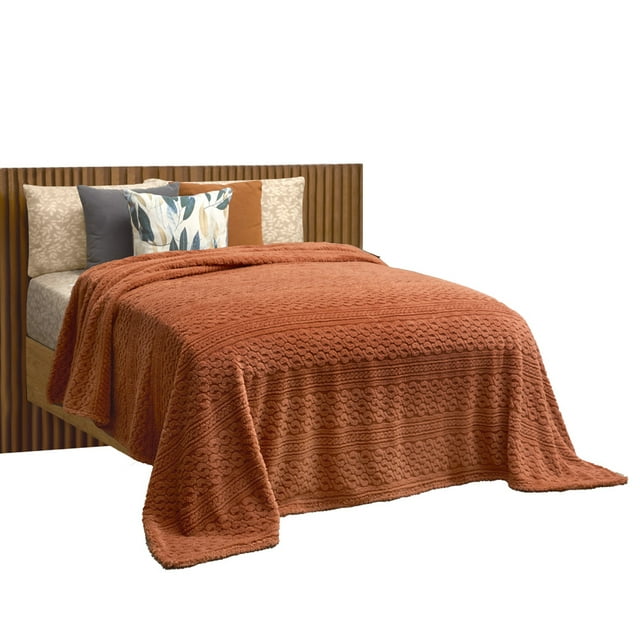 Cobertor Ligero King Size Elefantito Ava Color Shedron Suave Textura 3D