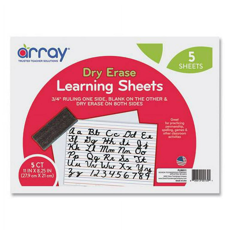 GoWrite! Dry Erase Learning Boards, 8.25 x 11, White Surface, 5/Pack GoWrite! Dry Erase Learning Boards, 8.25 x 11, White Surface, 5/Pack