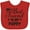 Red, variant on Inktastic My Best Friend is My Poppy with Hearts Boys or Girls Baby Bib