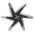 thumbnail image 1 of Derale Cooling Fan 19118 Flex Fan; 18-1/4 Inch Diameter x 1-1/8 Inch Depth; 6 Blade; Standard Rotation; Stainless Steel Blade With Black Hub; Up To 8000 RPM; Without Shroud, 1 of 5