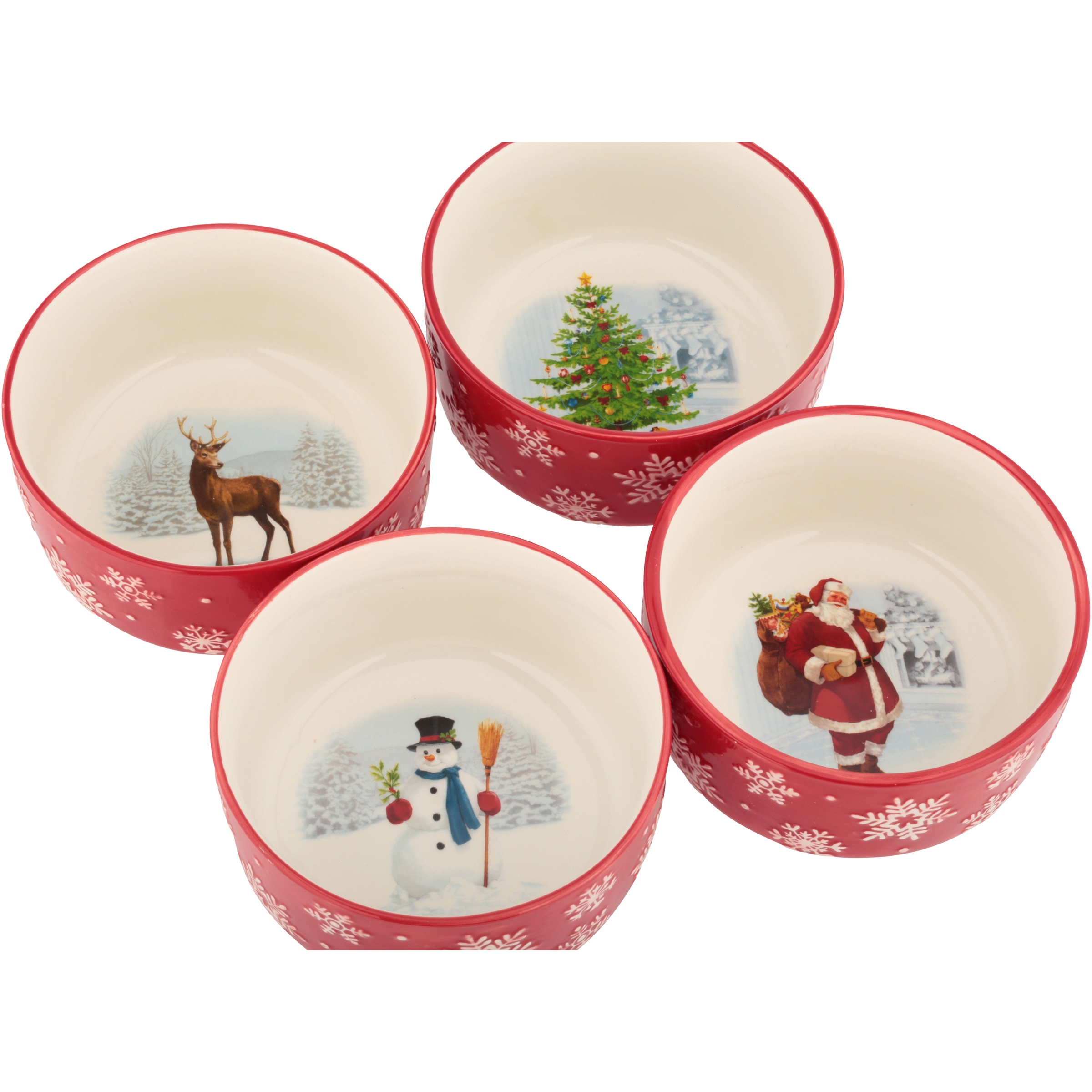 Holiday Time Snowflake Bowl Se...