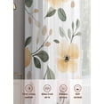 thumbnail image 6 of Botanical Sheer Curtains 84 Inch Length 2 Panels Set, Flower Floral Vintage Wildflower Garden Motifs Voile Window Treatment Rod Pocket Curtains Sheers Drapes for Bedroom/Living Room/Kitchen 52"x84"x2, 6 of 7