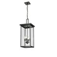 thumbnail image 4 of Millennium Lighting  Barkeley 1 Light Outdoor Hanging Lantern in Powder Coated Black with ClearGlass Shades 27 Inch - Powder Coat Brown, 4 of 5