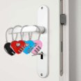 thumbnail image 4 of 4pcs Heart Padlock, Combination Lock Mini Code Lock Wire Rope 3-Digit Code Combination Padlock Couple Padlock Resettable Password Luggage Lock Box, 4 of 5