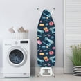 thumbnail image 3 of HELLHERO Knitting and Sewing Theme Ironing Board Cover 15x54 Standard Size Padding Decorative Covers for Ironing Board Padded Iron Cover Daisy Iron Table Cover with Elastic Edge, 3 of 5