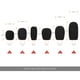 thumbnail image 4 of Cubiertas de Micrófono TFixol Negro Tipo D, 4 of 6