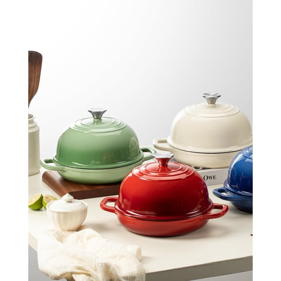 Dutch Oven for Bread Baking - 5QT Cast Iron Sourdough Dutch Oven Pot with Lid
