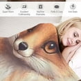 thumbnail image 3 of BCIIG Cute Fox Throw Blanket - Soft Plush, Lightweight, Warm, Fuzzy Anti-Pilling Flannel Blanket for Couch, Bedroom, Travel, Bed - Perfect Comfy Gift for Kids and Adults   40x50in, 3 of 6