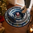 thumbnail image 6 of Christmas Rugs, 3D Rugs Optical Illusion Christmas,Soft Non-Slip Washable, Round Floor Carpet For Porch Holiday Entryway Living Room Deco, 6 of 6