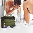 thumbnail image 3 of Toiletry Bag for Men Travel Toiletry Organizer Dopp Kit Organizer Toiletries Travel Bag Shaving Hygiene Bag Bathroom Hanging Men's Toiletry Bag for Short Trips Army Green, 3 of 9