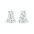 thumbnail image 2 of BemeyourBBs Kids Toddler Baby Girl Summer Golf Dress Outfit Athletic Workout Dress Clothes Sleeveless Tank Dress Lapel Collar Half Zipper A Line Dress Party Princess Dresses, 2 of 9
