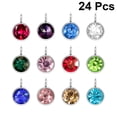 thumbnail image 2 of 24Pcs Mixed Colors Alloy Birthstone Crystal Hanging Pendants DIY Handmade Jewelry Making Accessories, 2 of 9