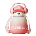 thumbnail image 2 of Botella de agua de oso Macarena 650 ml Rosa a prueba de fugas, 2 of 8