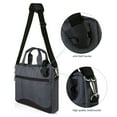 thumbnail image 2 of Laptop Bag Messenger Bag, Water Resistant Nylon Laptop Shoulder Bag with Multiple Pockets, Padded Compartment Fits 13 Inch Laptops Chromebooks Tablets, 2 of 6