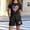 Black, variant on Girls 4th of July Outfit Patriotic Summer 2 Piece Set USA Flag Heart Print Short Sleeve T-Shirt and Shorts - Pink,Size 7-8 T