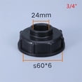 thumbnail image 1 of S60*6 Filetage à 1/2 Pouces 3/4 Pouces 1 Pouces Filetage Fin Connecteur de Réservoir d'Eau IBC Accessoires de Raccord de Réservoir IBC, Étanche, 1 of 7