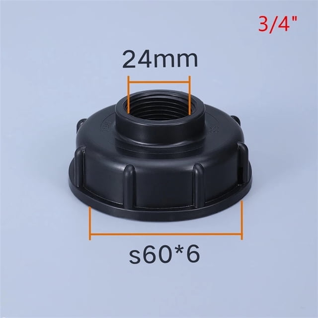 S60*6 Filetage à 1/2 Pouces 3/4 Pouces 1 Pouces Filetage Fin Connecteur de Réservoir d'Eau IBC Accessoires de Raccord de Réservoir IBC, Étanche