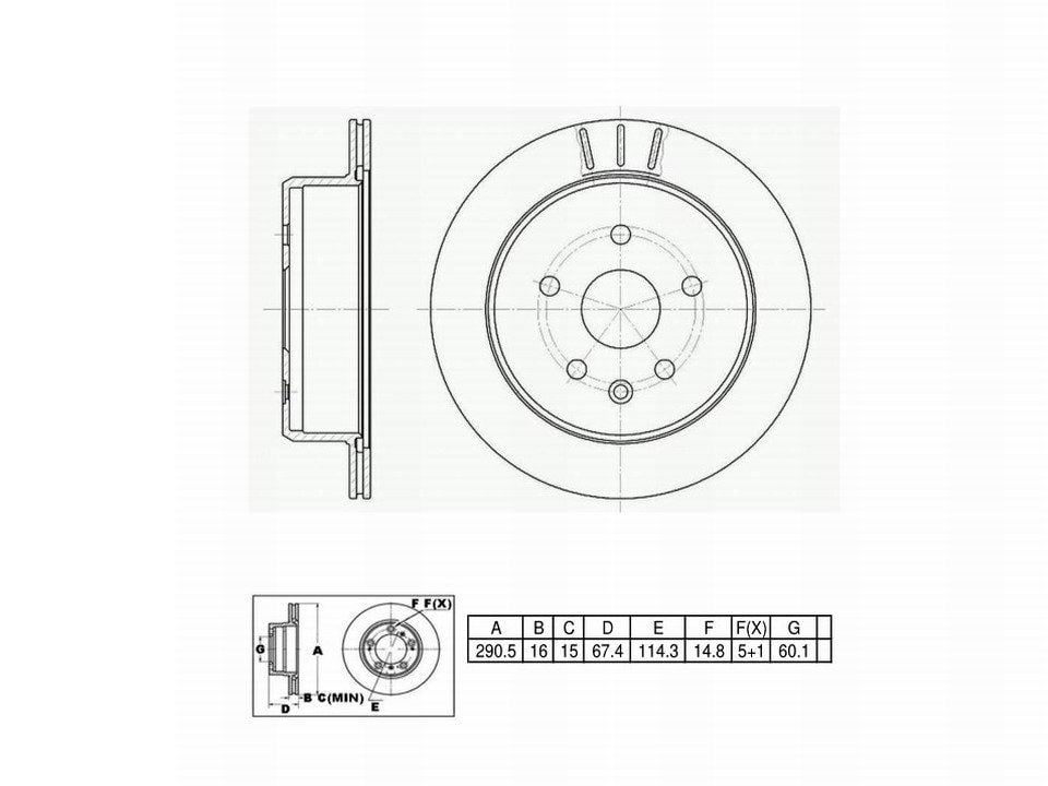 Winstop Brake Rotor, Rear WS232308, Lexus LS400 1992-1990