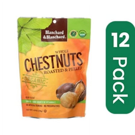 Blanchard & Blanchard Whole Roasted & Peeled Chestnuts 5.29 oz (Pack Of 12)