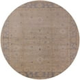 thumbnail image 1 of Ahgly Company Machine Washable Indoor Round Industrial Modern Dark Almond Brown Area Rugs, 7' Round, 1 of 7